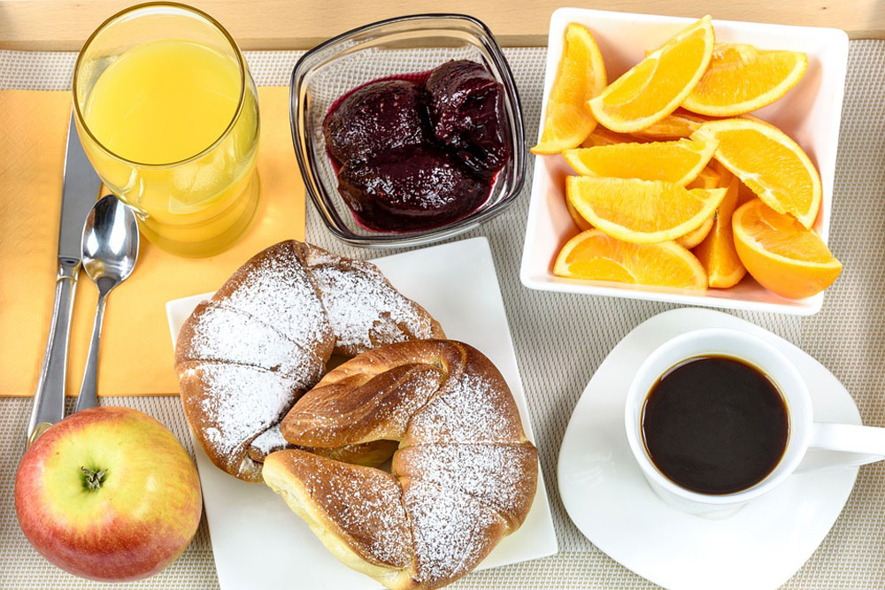 La sala colazione climatizzata dolce Albergo Liston 3 stelle a Rimini centro